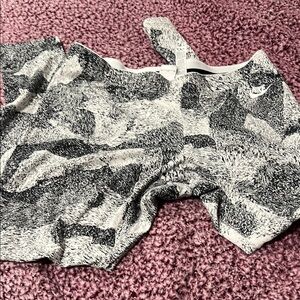 Nike Gray and Black Patterned Shorts